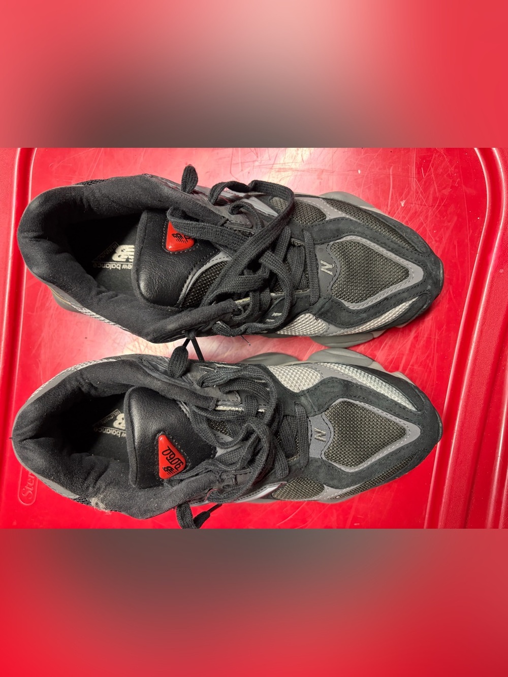 New Balance Men’s Black and Gray Running Sneakers